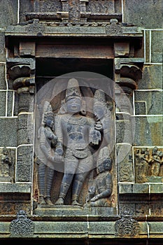 Parvati Shiva wedding Bhrama Vishnu stone carving Chidambaram Tamil Nadu