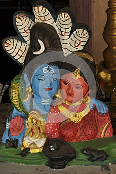 Parvati and Vishnu