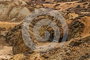 Parys Mountain copper mine, Anglesey, North Wales.