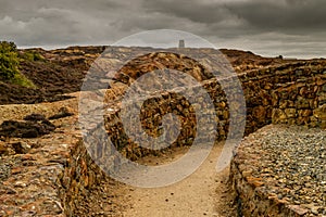 Parys Mountain copper mine, Anglesey, North Wales.