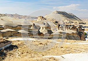 Pasabag Fairy Chimneys in Cappadocia. Turkey