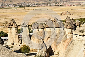 Pasabag Fairy Chimneys in Cappadocia. Turkey