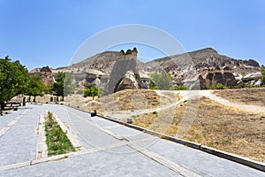 Pasabag, its famous fairy chimneys in Goreme Valley, Cappadocia