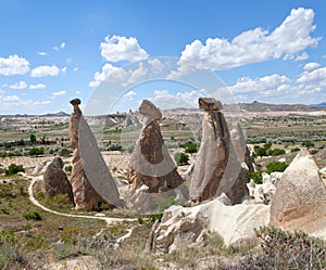 Pasabag valley in Cappadocia, Central Anatolia, Turkey. Pasabag valley Valley of the monks contains some of the most striking