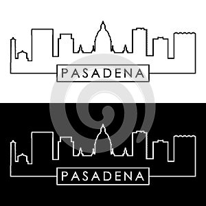 Pasadena skyline. photo