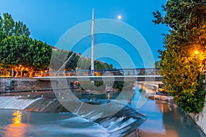Pasarela de Manterola pedestrian bridge in Murcia, Spain photo
