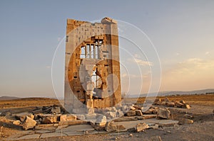 Pasargadae wall (Tall-e Takht)