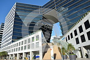 Two Ecom center building facade in Pasay, Philippines