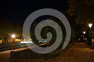 Paseo de la Bomba Park in Granada, Spain