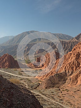 Paseo de los Colorados in Purmamarca, 7 colours mountain in northwest of Argentina