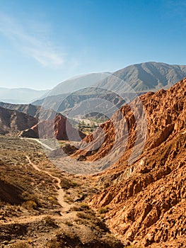 Paseo de los Colorados in Purmamarca, 7 colours mountain in northwest of Argentina