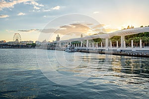 Paseo del Muelle Uno - Malaga, Andalusia, Spain