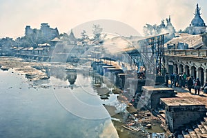 Pashupatinath temple and cremation ghats