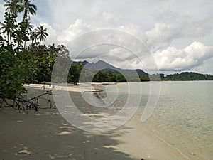 pasir panjang beach with white sand