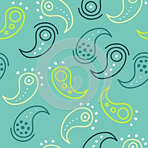 pasley seamless pattern. vector