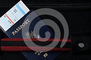 Pasport and bording pass