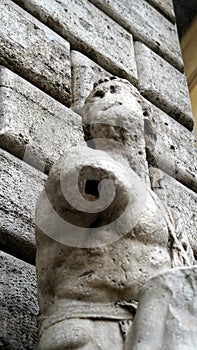 Pasquino, a talking statue of Rome ruined by time on which, since the 16th century, the Romans affixed messages photo