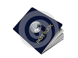 Pass Book with Combination Lock