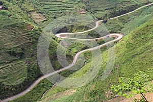 The pass in the North of Vietnam