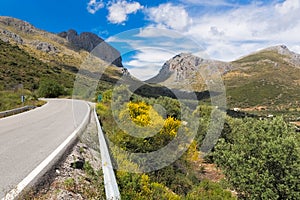 Pass road in Andalusia, Spain