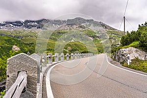 Pass San Bernadino in the Swiss Alps photo