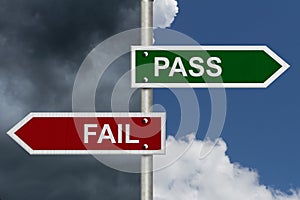 Pass versus Fail photo