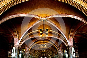 Passage with arches and columns