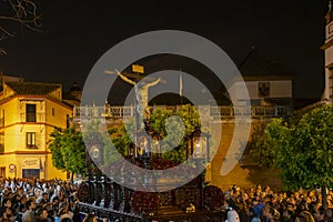 Passage of the Christ of the Foundation of the Brotherhood of the Negritos, Holy Week in Seville