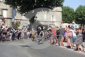 Passage of the cyclists of the Tour de France