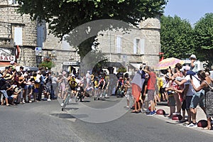 Passage of the cyclists of the Tour de France