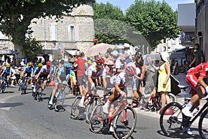 Passage of the cyclists of the Tour de France
