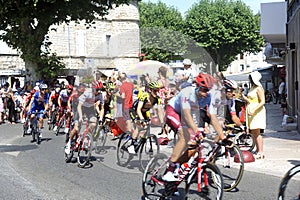 Passage of the cyclists of the Tour de France