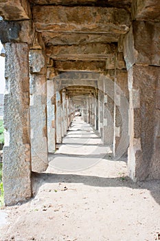 The passage of the famous Krishna market