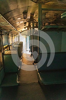 Interior of a Second Class Train carriage in India