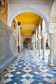 Passage of La Casa De Pilatos, Seville , Spain. photo