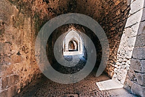 Passage in  Miranda del castanar in province of Salamanca, Spain photo