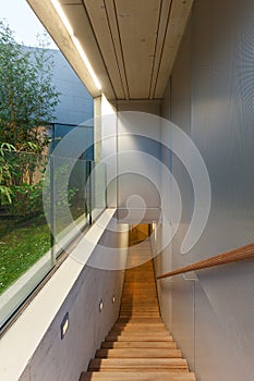 Passage of a modern house