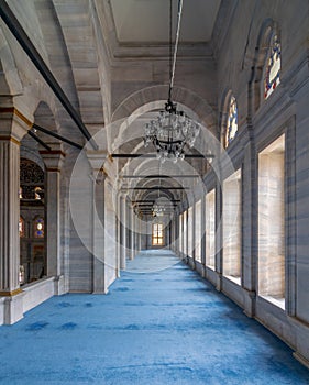 Passage in Nuruosmaniye Mosque,  located in Shemberlitash, Fatih, Istanbul, Turkey