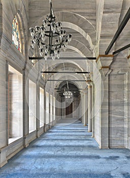Passage in Nuruosmaniye Mosque, located in Shemberlitash, Fatih, Istanbul, Turkey