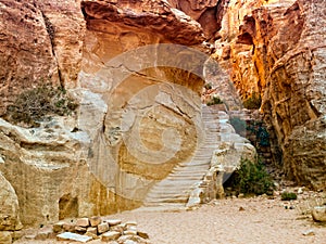 Passage in Petra, Jordan