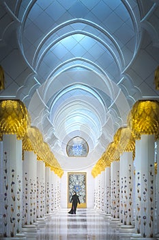Passage of Sheikh Zayed Grand Mosque Abu-Dhabi