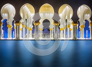 Passage of Sheikh Zayed Grand Mosque Abu-Dhabi