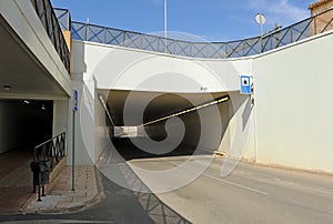 Passage for vehicles and pedestrians under railroad tracks,	Puertollano, Ciudad Real province, Castilla la Mancha, Spain