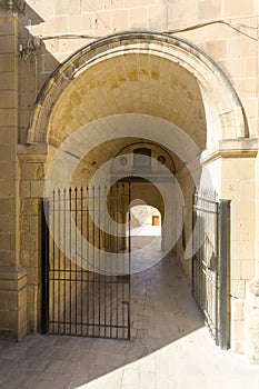 Passage way in Birgu, Malta