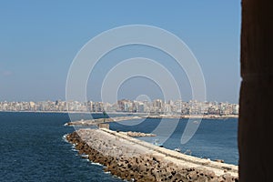 Passage way near Citadel of Qaitbay, Egypt.