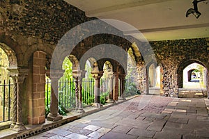 Passageway of Canterbury Cathedral historical precinct UK