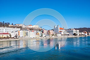 Passau old town in winter