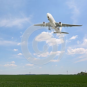 Passenger aircraft taking off