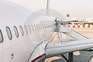 Passenger aircraft windows.