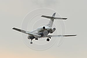 Passenger airplane landing at Saigon Airport